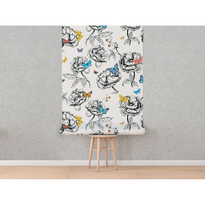 Papier peint Le pays des papillons colorés
