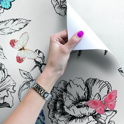 Papier peint Le pays des papillons colorés