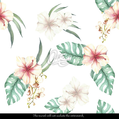 Papier peint adhésif Bouquets tropicaux