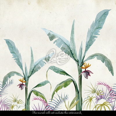 Papier peint adhésif Cœur du bananier en fleurs