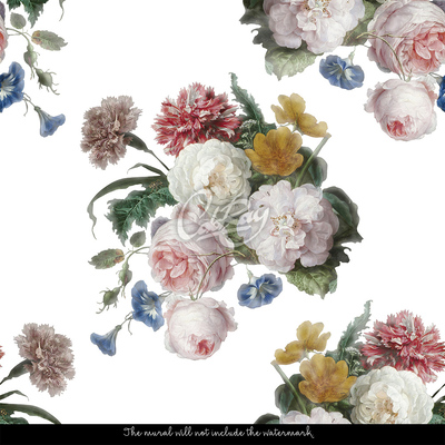Tapisserie murale Des fleurs dans notre chambre