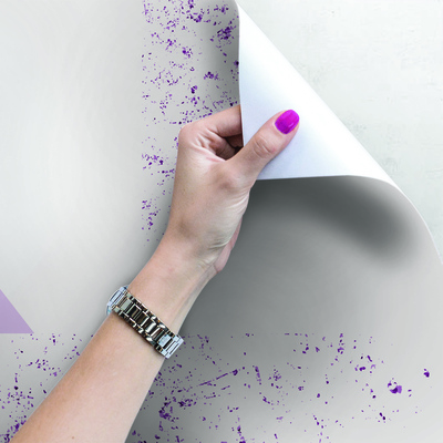 Papier peint adhésif Triangles violets