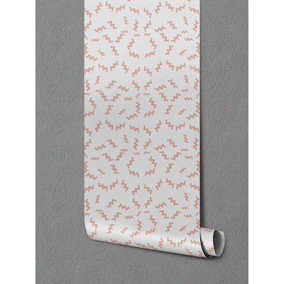 Papier peint adhésif Saumon en zigzag