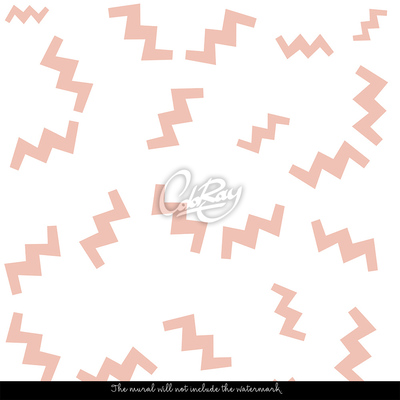 Papier peint adhésif Saumon en zigzag