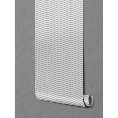 Tapisserie murale Chevrons sur gris