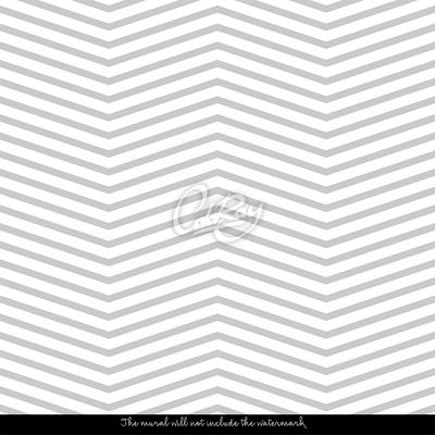Tapisserie murale Chevrons sur gris