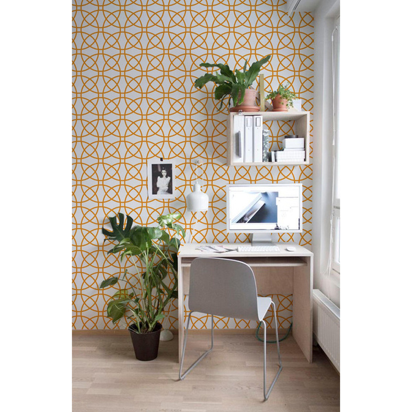 Tapisserie panoramique Cercles géométriques