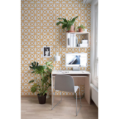 Tapisserie panoramique Cercles géométriques