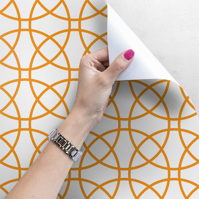 Tapisserie panoramique Cercles géométriques