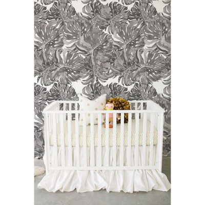 Papier peint adhésif Monstera gris