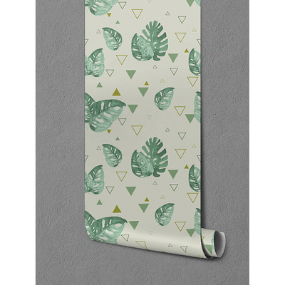 Tapisserie murale Monstera en triangles