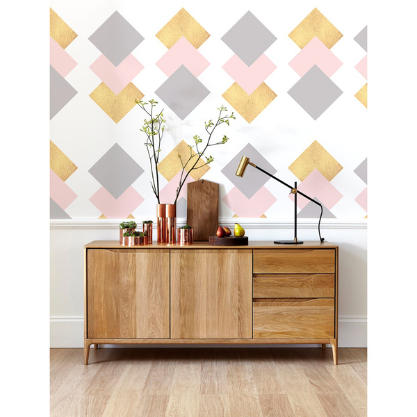 Tapisserie murale Carrés frappés