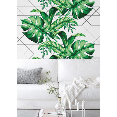 Papier peint adhésif Grande feuille de Monstera