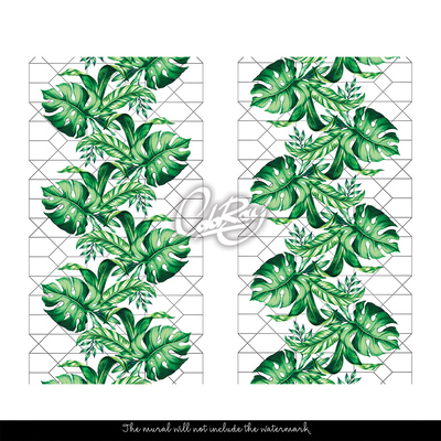 Papier peint adhésif Grande feuille de Monstera