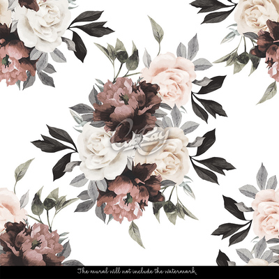 Papier peint panoramique Un bouquet de fleurs pour la dame ?