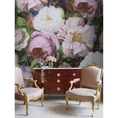 Tapisserie murale Jardin de roses aromatiques