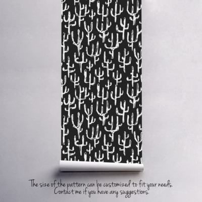 Papier peint Gravure sur bois du désert