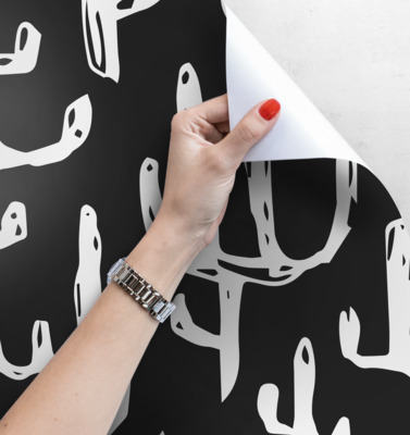 Papier peint Gravure sur bois du désert