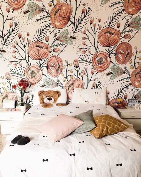 Papier peint Anémone d'automne