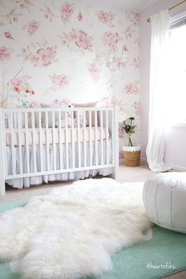 Papier peint adhésif Fleurs roses