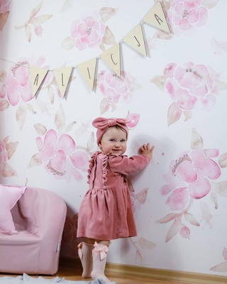 Papier peint adhésif Fleurs roses