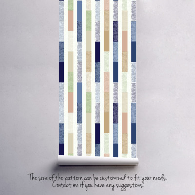 Papier peint adhésif Rayures à pois