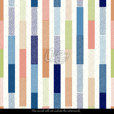 Papier peint adhésif Rayures à pois