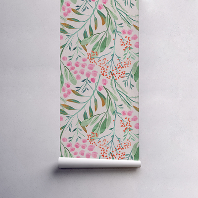 Tapisserie murale Fleurs girly