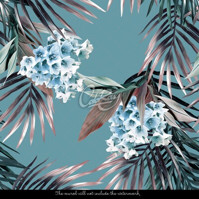 Tapisserie panoramique Jacinthe suspendue