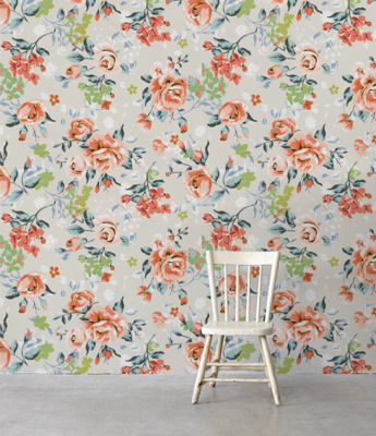 Papier peint panoramique Motif de rose