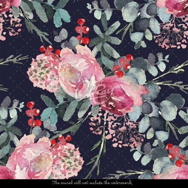 Tapisserie panoramique Composition florale