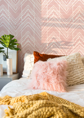 Tapisserie panoramique Charmant motif aztèque