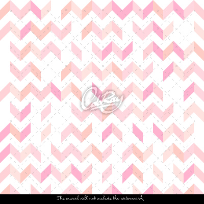 Papier peint Zigzags roses