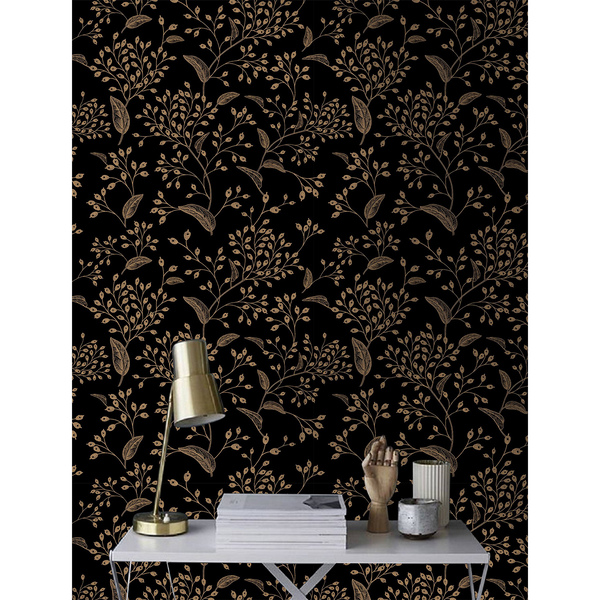 Papier peint Ornements en or dans un style élégant