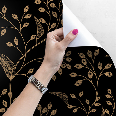 Papier peint Ornements en or dans un style élégant