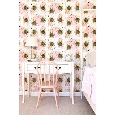 Papier peint Cactus pastel