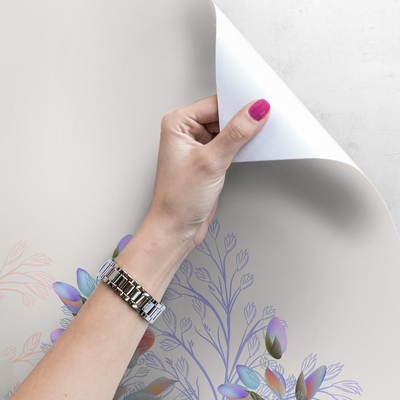 Tapisserie murale Folie des couleurs pastel