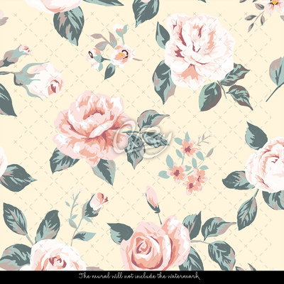 Tapisserie murale Roses de conte de fées