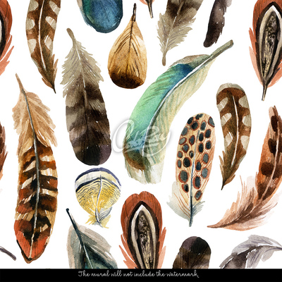 Tapisserie murale Quelqu'un ici a perdu une plume