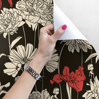 Papier peint adhésif Fleurs mystérieuses