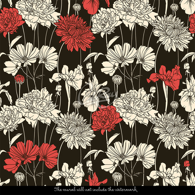 Papier peint adhésif Fleurs mystérieuses