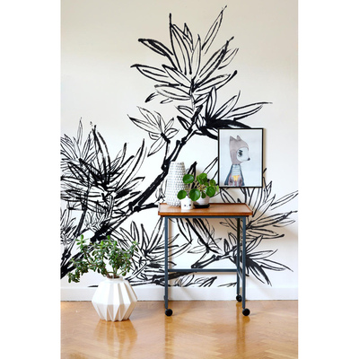 Papier peint adhésif Bambou noir