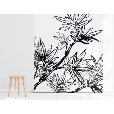 Papier peint adhésif Bambou noir