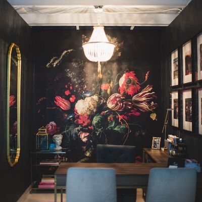 Tapisserie murale Vase avec des fleurs