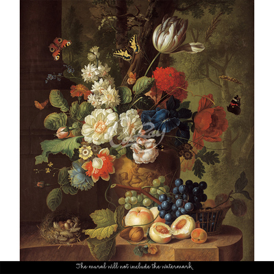 Papier peint Bouquet de fleurs baroques