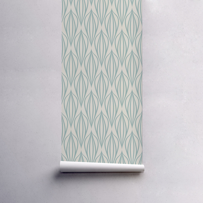 Tapisserie murale Géométrie de la menthe