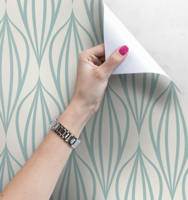 Tapisserie murale Géométrie de la menthe