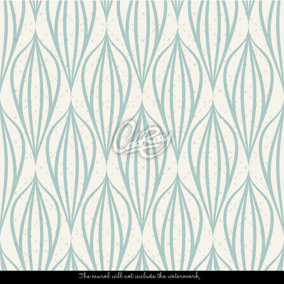 Tapisserie murale Géométrie de la menthe