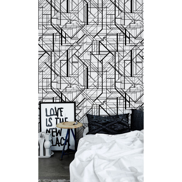 Papier peint Peinture murale géométrique