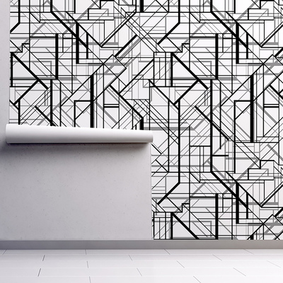 Papier peint Peinture murale géométrique
